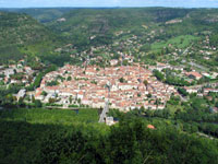 Saint Antonin from Roc d'Anglars